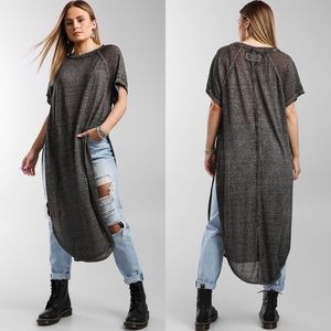 Free People Gray Tunic Top